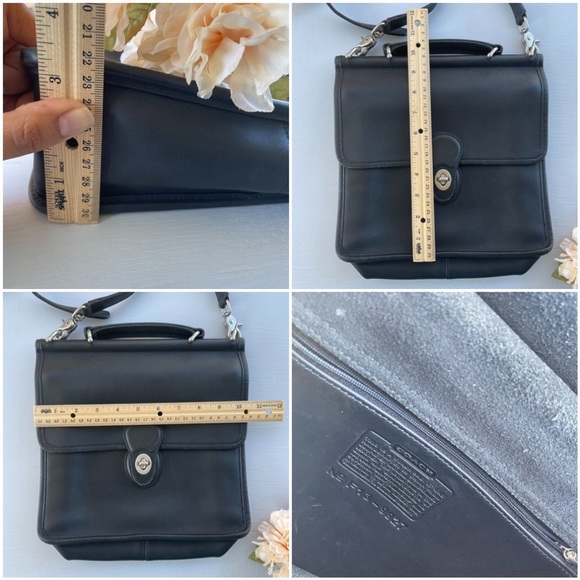 Coach Vintage Leather Station In Black - Picture 15 of 16